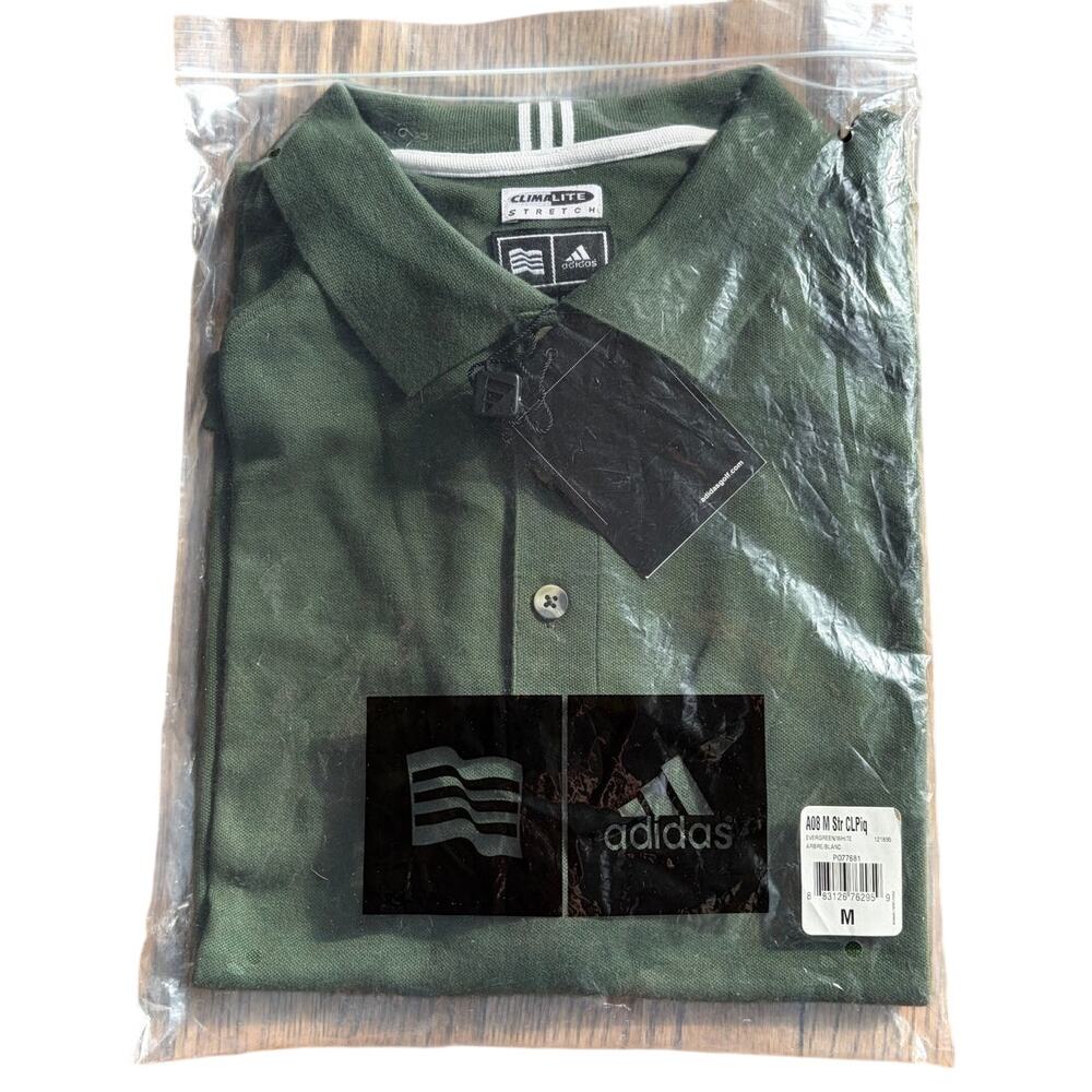 Adidas Men's Olive Green Polo NWT Sz M